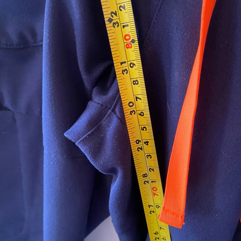 FIGS Women's size Medium Navy Blue Cargo Straight Leg Scrub Pants - Image 10