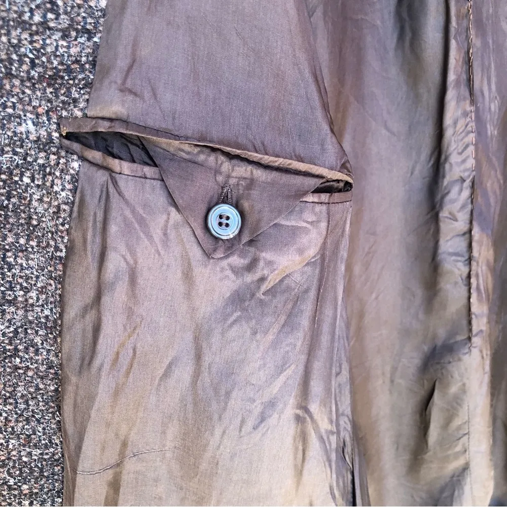 Le Collezioni  Brown Virgin Wool Blend Blazer M - Image 11