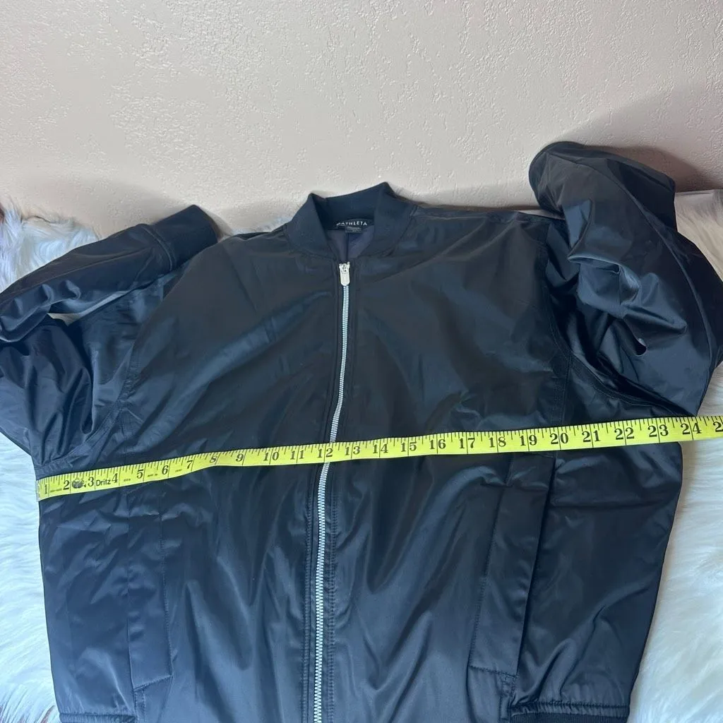 Athleta Sateen Bomber Jacket Size XS - Image 10
