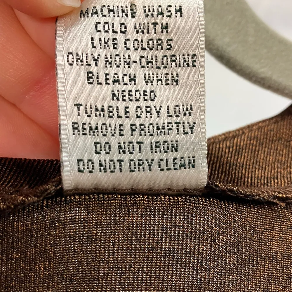 Vintage Laura Ashley Petite Travel Knit Cardigan Womens size Large‎ Brown - Image 7