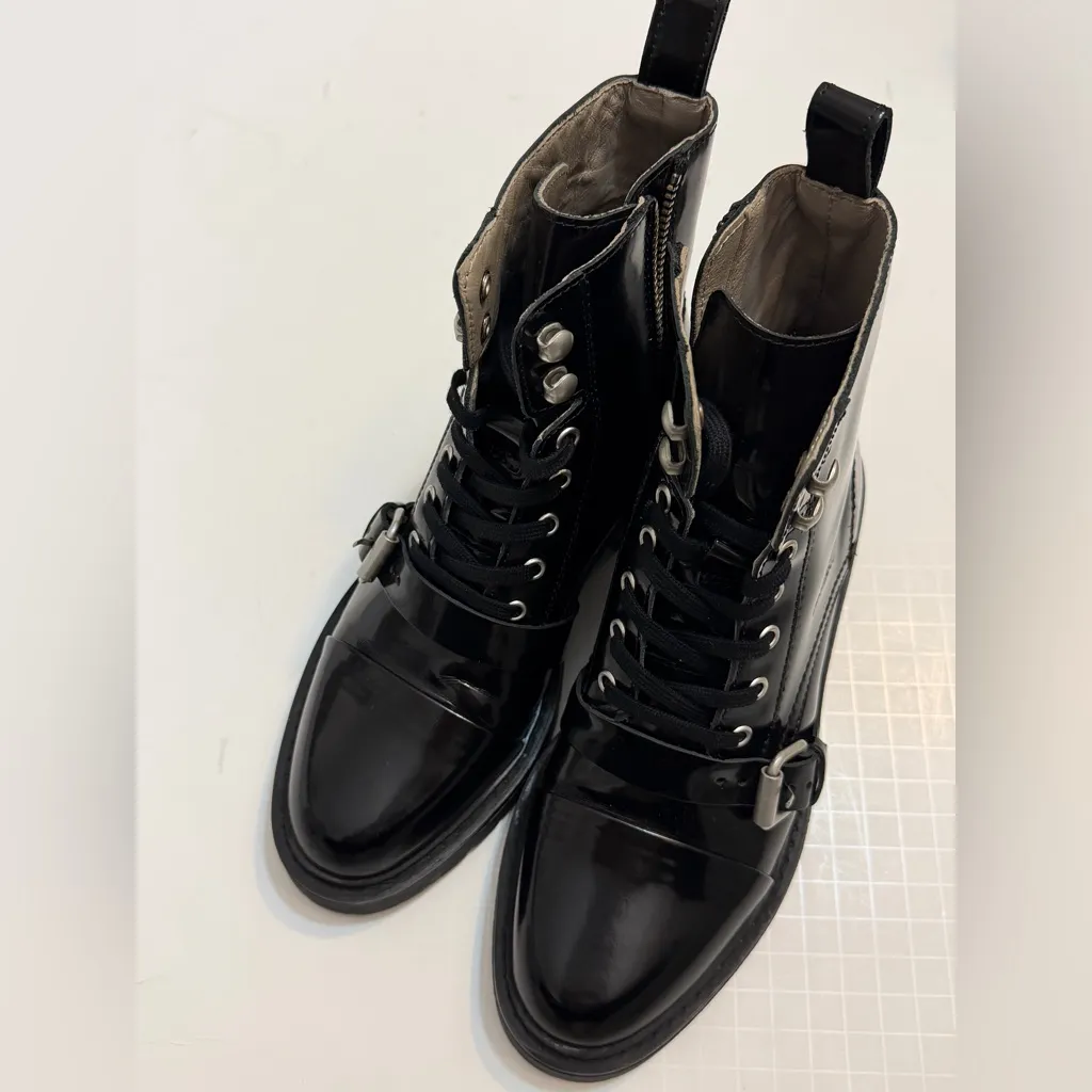Like New! All Saints Donita Lace up boots, size 37 - Image 3