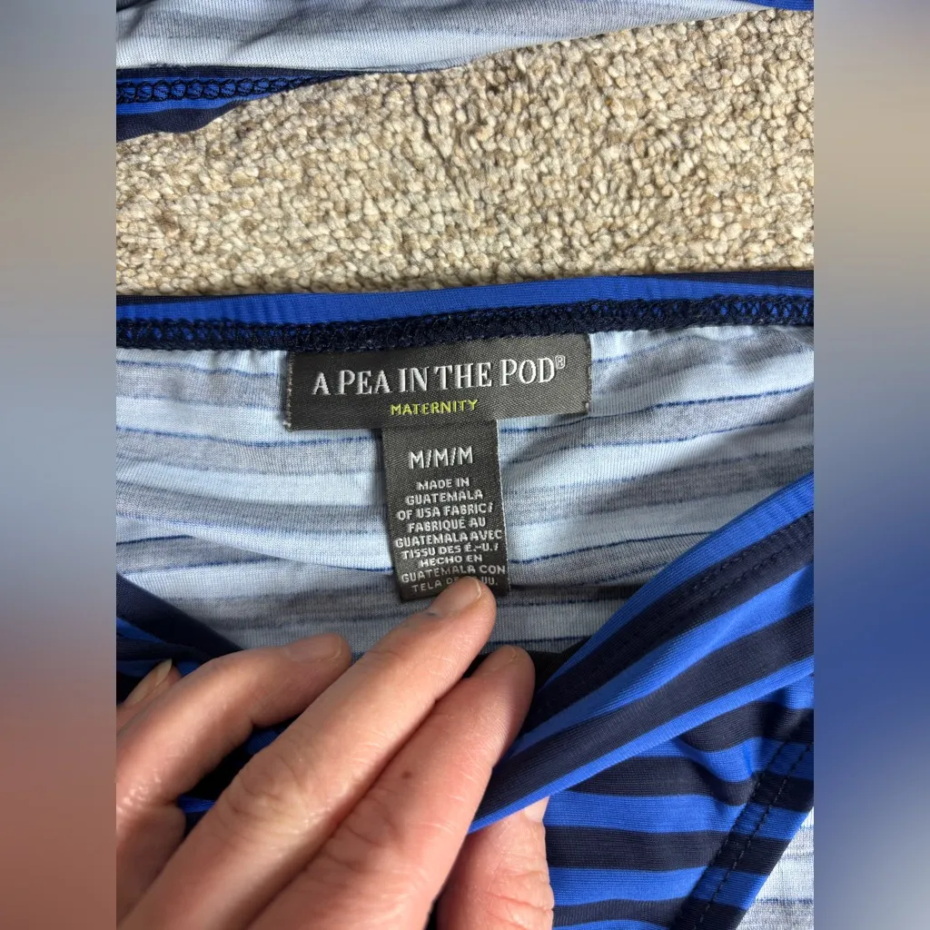 Maternity Pea in the Pod Tankini maternity bathing suit halter two piece medium - Image 4