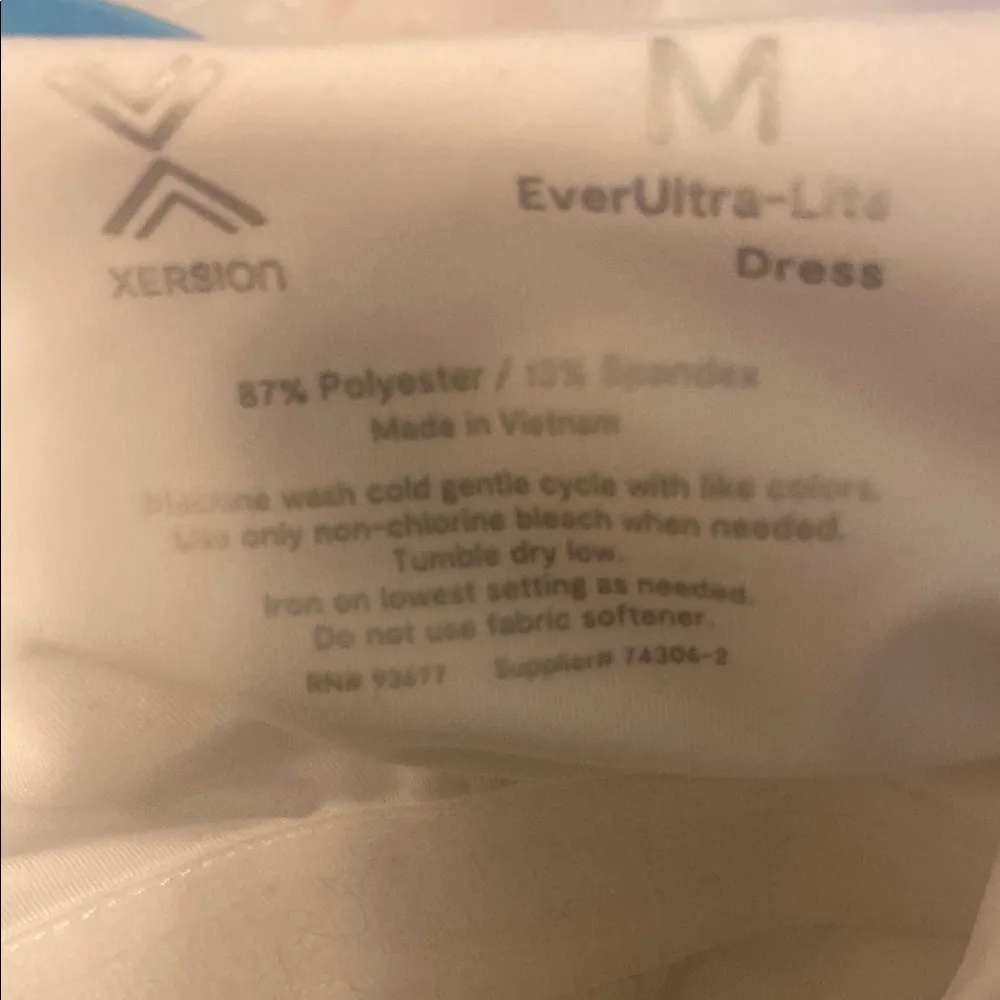 Elegant White Xersion Medium Sleeveless Dress - Image 3