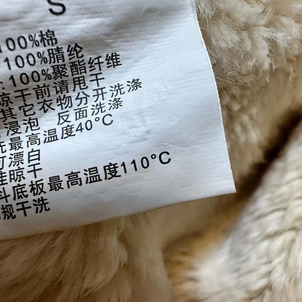 Denim Jacket with faux fur Blue - Image 3