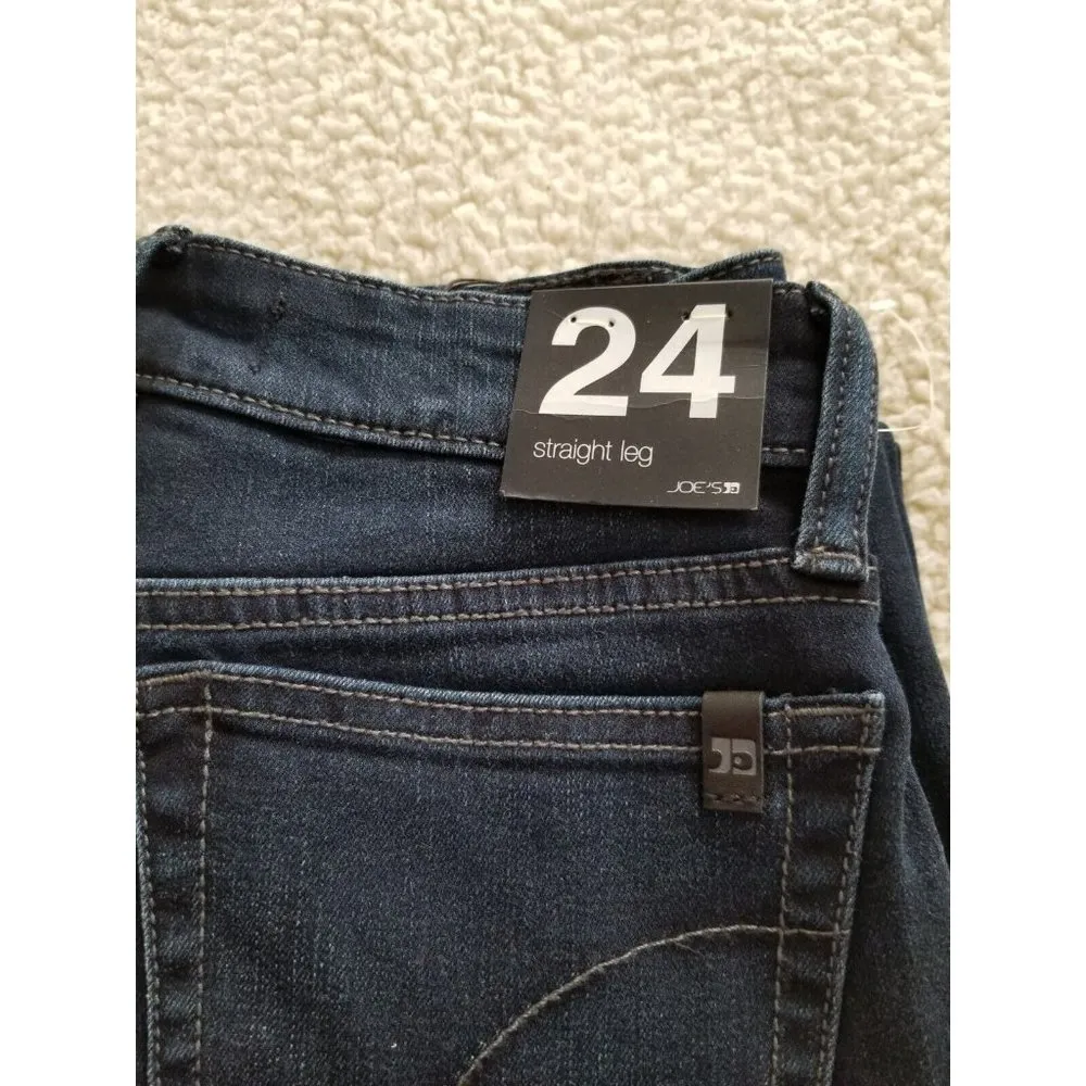 Joe's Jeans Women's Slim Straight Leg Mid-Rise Soft Blue Jeans Size 24 - Image 4