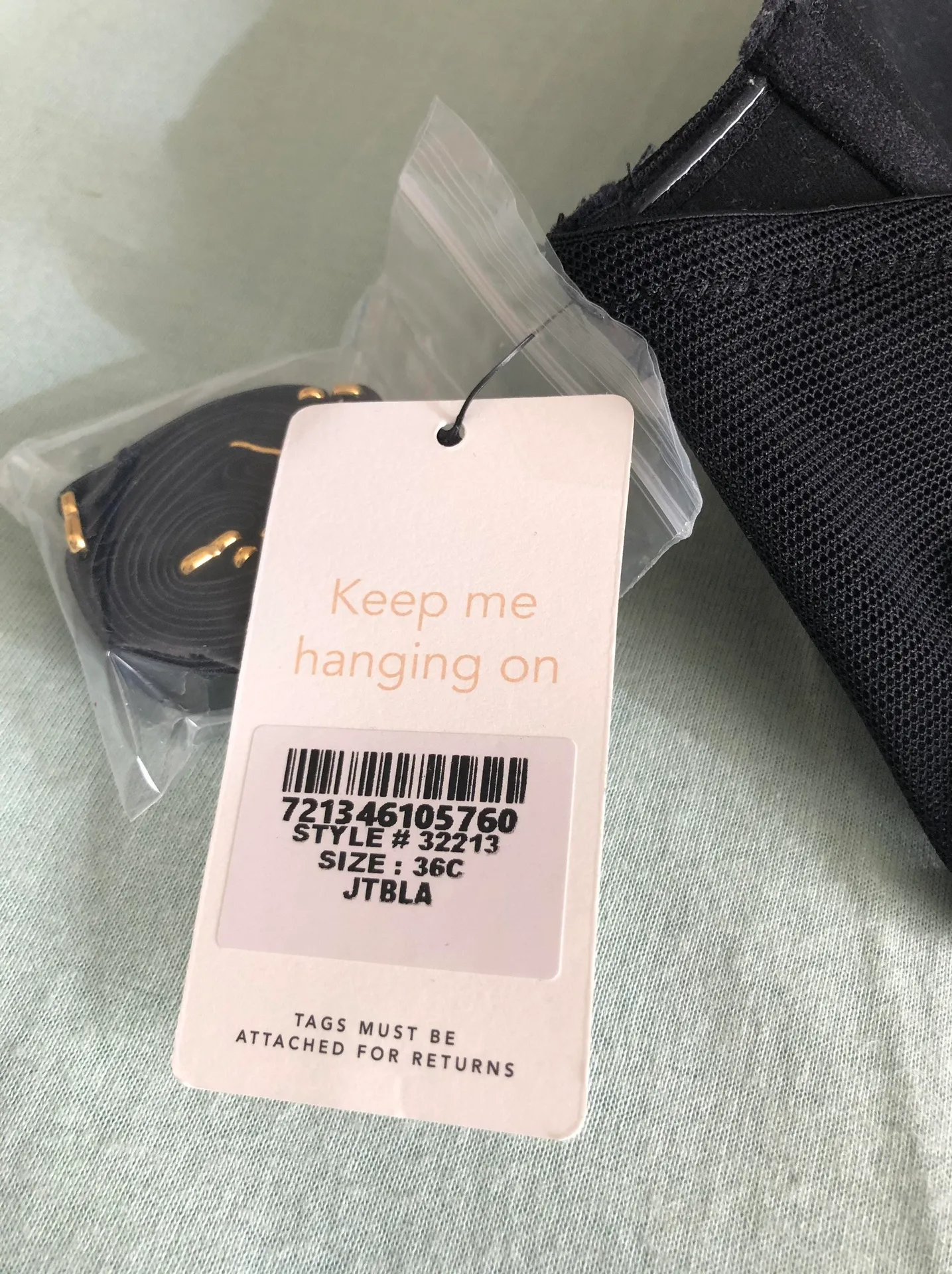 Lively Wireless Bra Black Size 36 C - Image 11