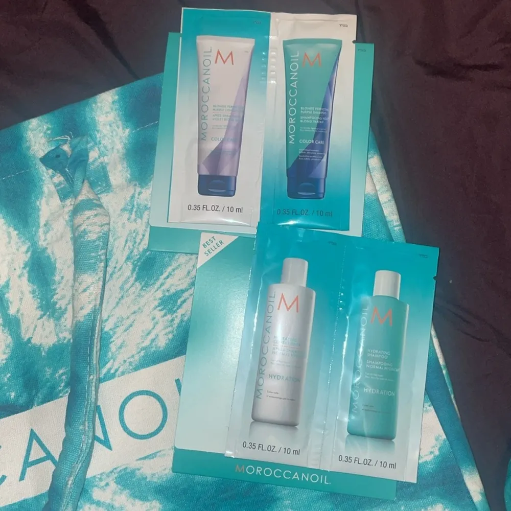 Large Moroccanoil turquoise tie - Image 4