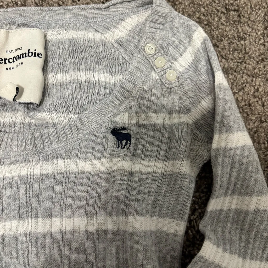 Abercrombie Y2K Early 2000’s Babydoll Stripe top - Image 4