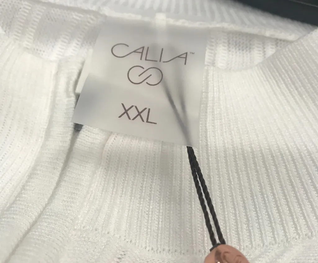 Calia Women's Quarter Zip Sweater in Pure White size XXL NWT - Image 5