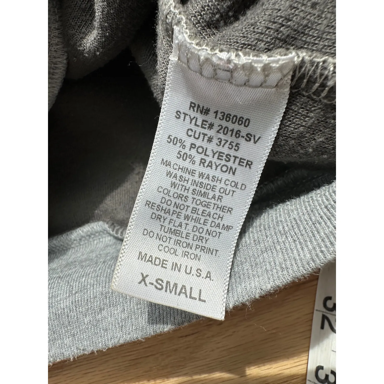 Project Social T Gray Raglan Sherpa Pullover Sweatshirt - XS‎ - Image 5