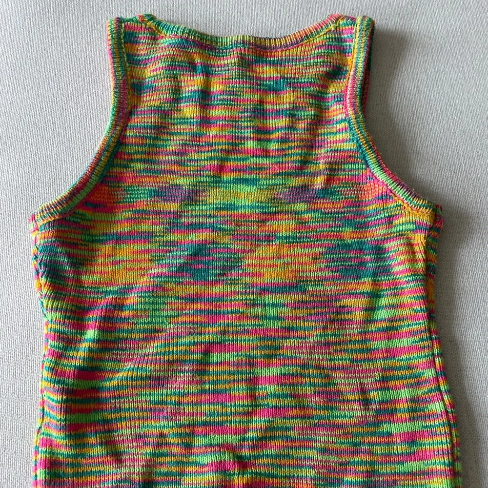Multi color tank top. Size small/medium - Image 2