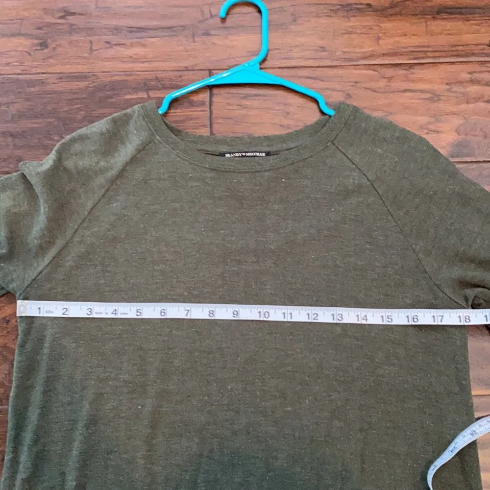 Brandy Melville Dark Green Long Sleeve One Size - Image 7