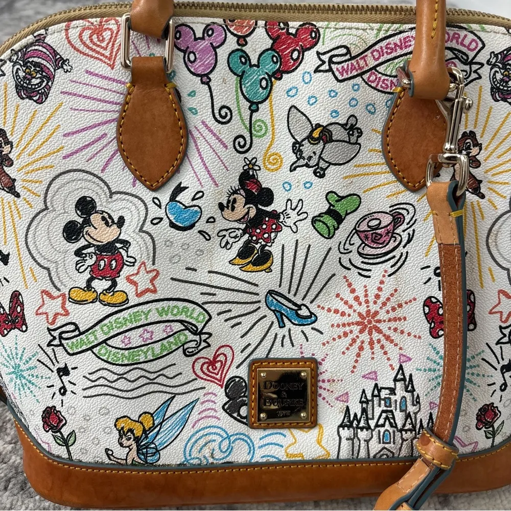 Disney Dooney & Bourke Sketch Zip Satchel Cosmetic Case - Image 7