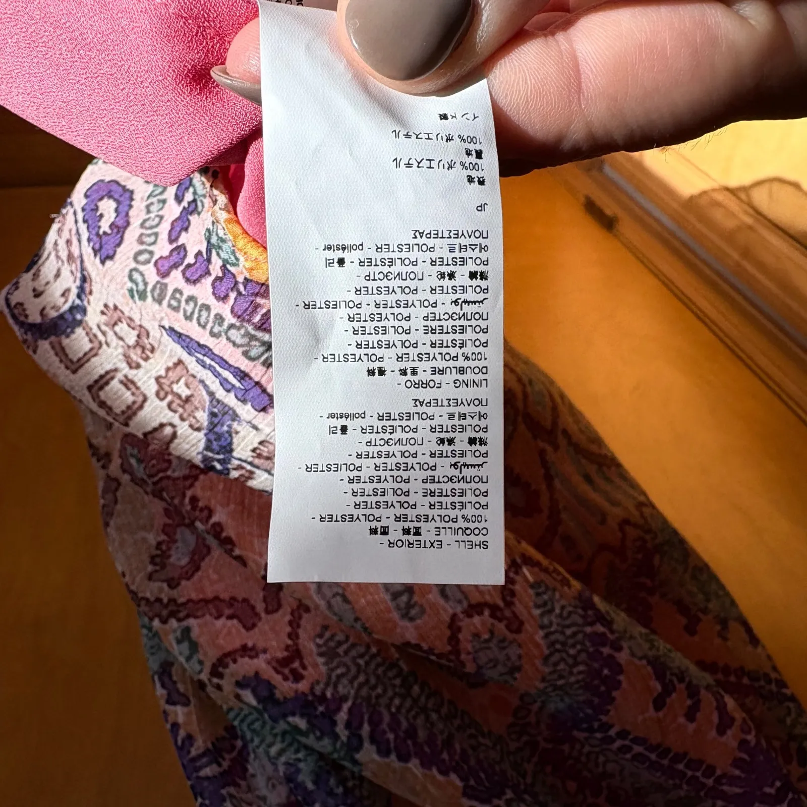 Desigual Maxi Dress Bohemian Paisley Print V Neck Short Sleeve High Low Size 36 - Image 8