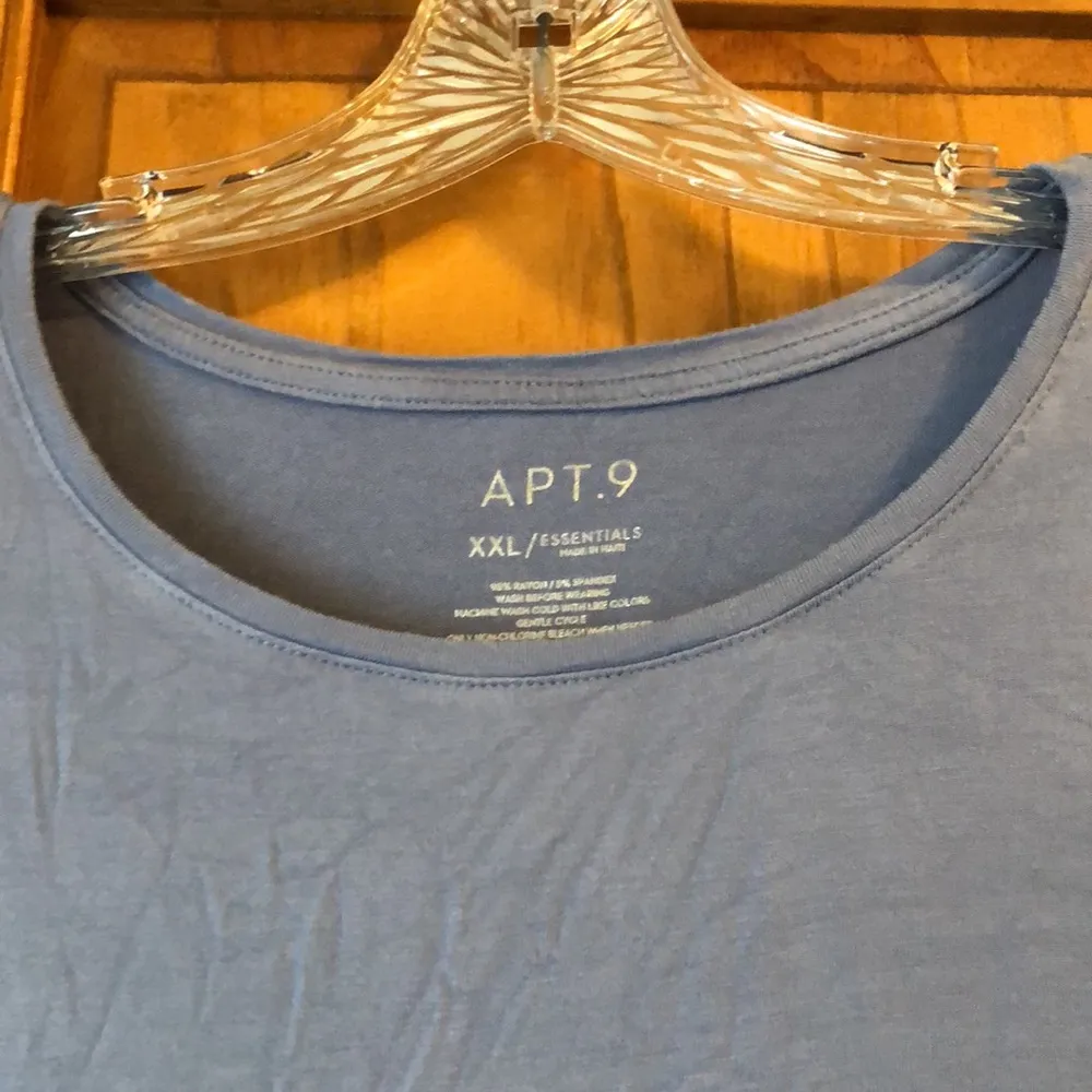 Apt 9 Long Sleeve Light Blue Tee XXL - Image 2