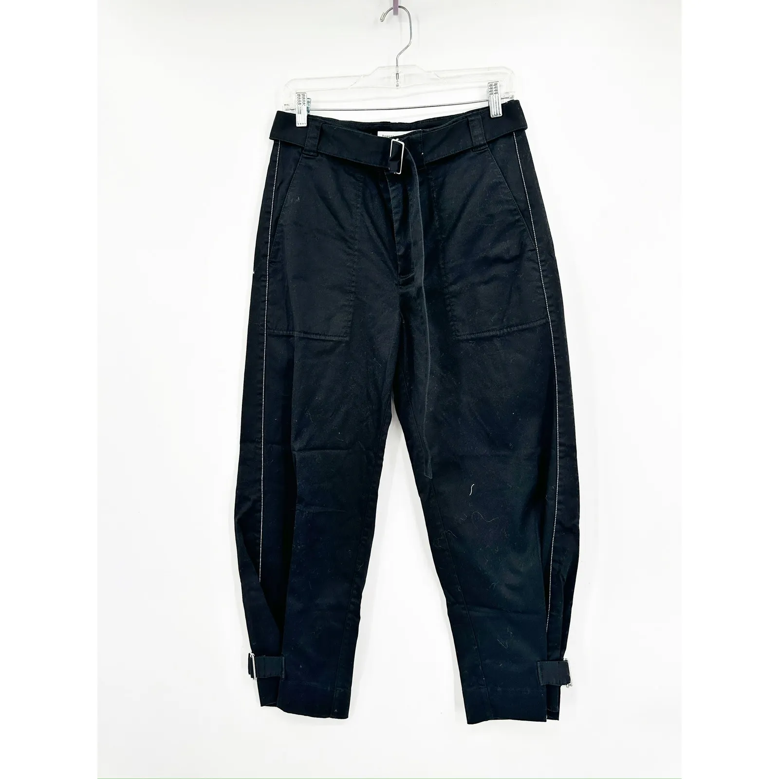 Proenza Schouler White Label Cotton Belted Pant Size 4 - Image 2