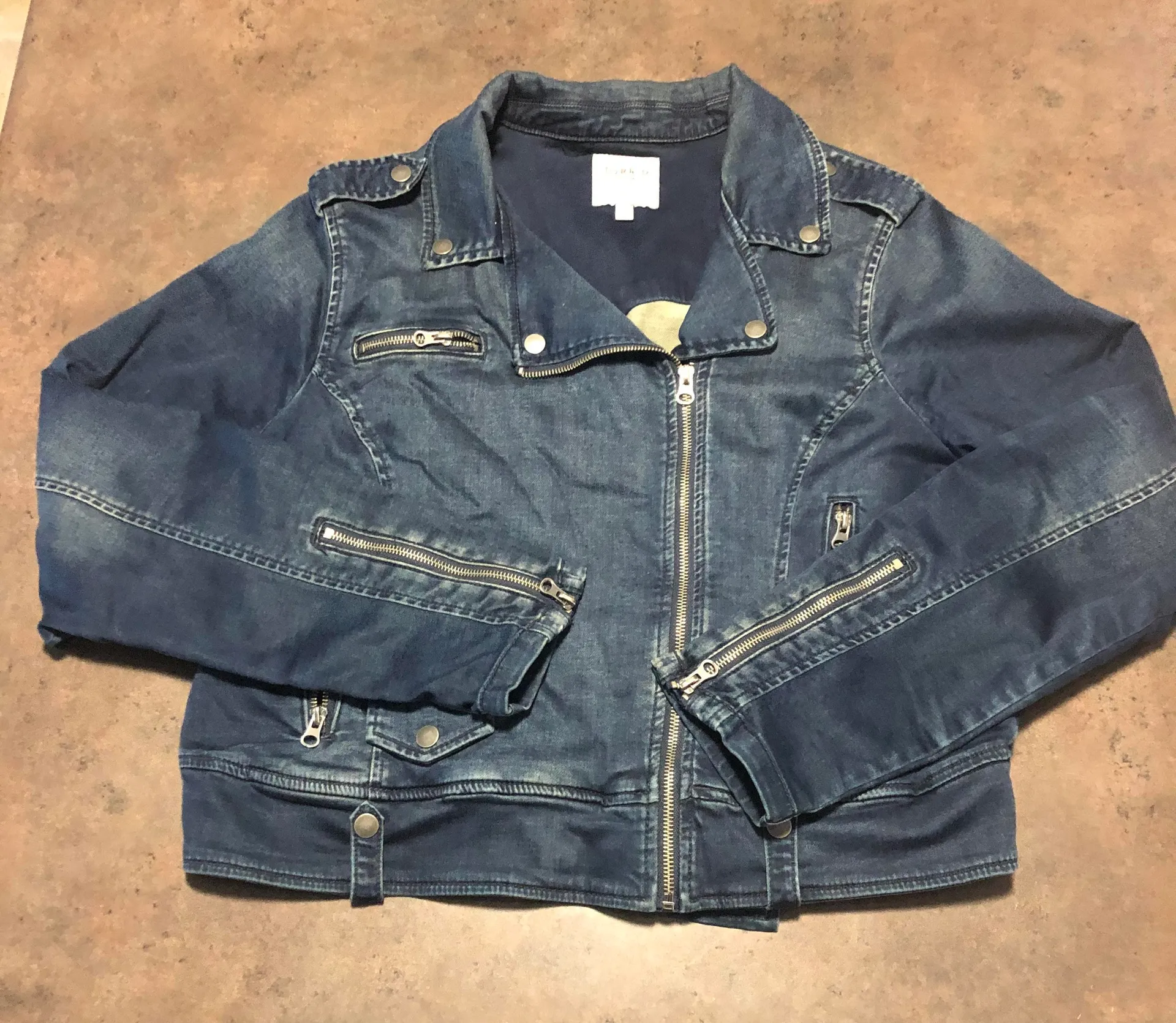 Torrid Denim Crop Moto Jacket - Image 3