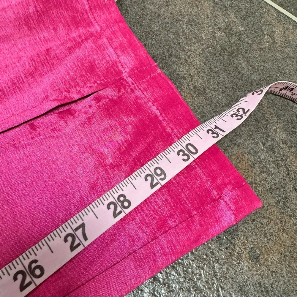 NEW Hosbjerg Elora High Waist Pink Flare Pants Slit Hems Hot Pink Medium M NWT - Image 10