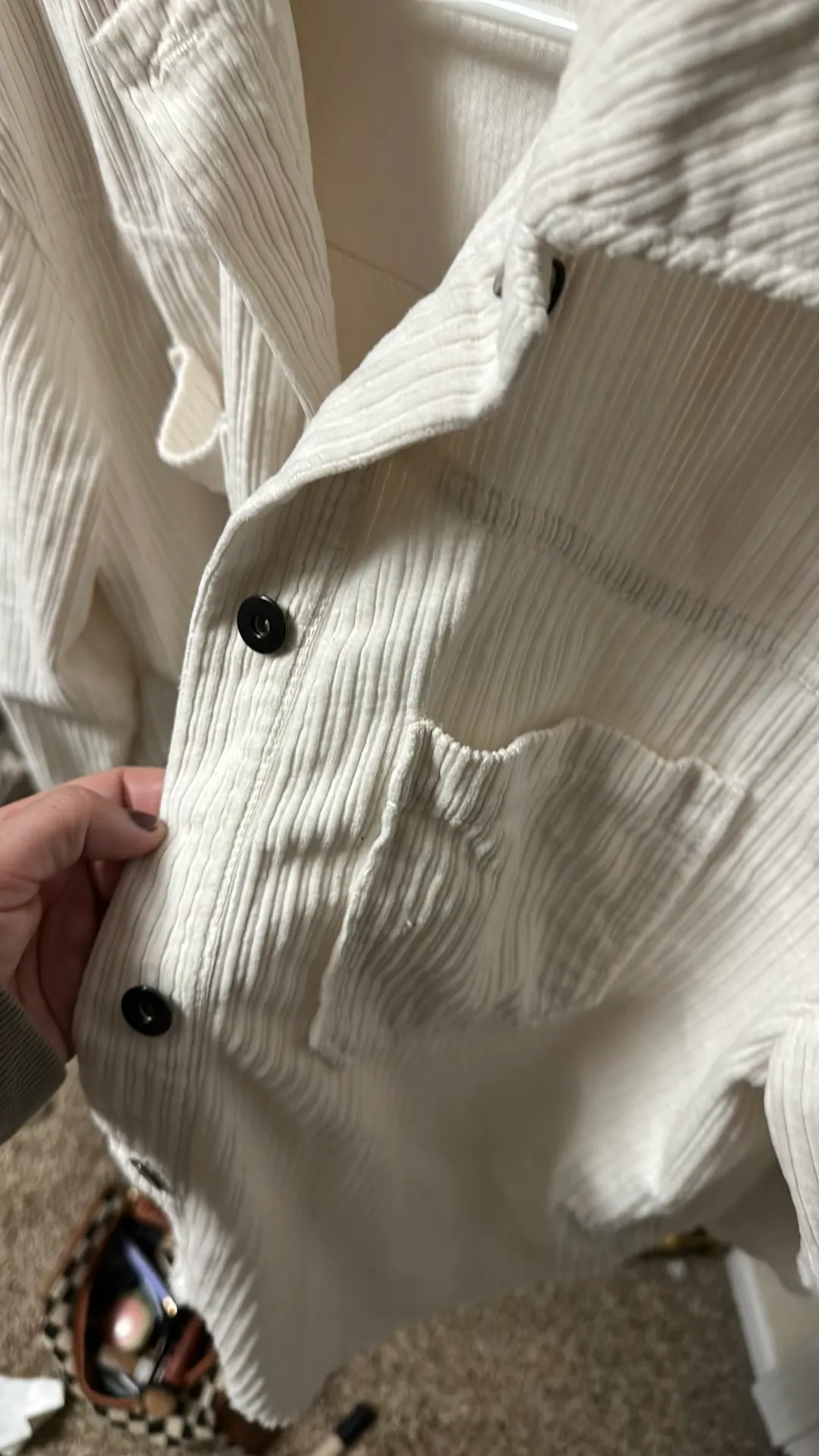 White Corduroy Jacket - Image 2