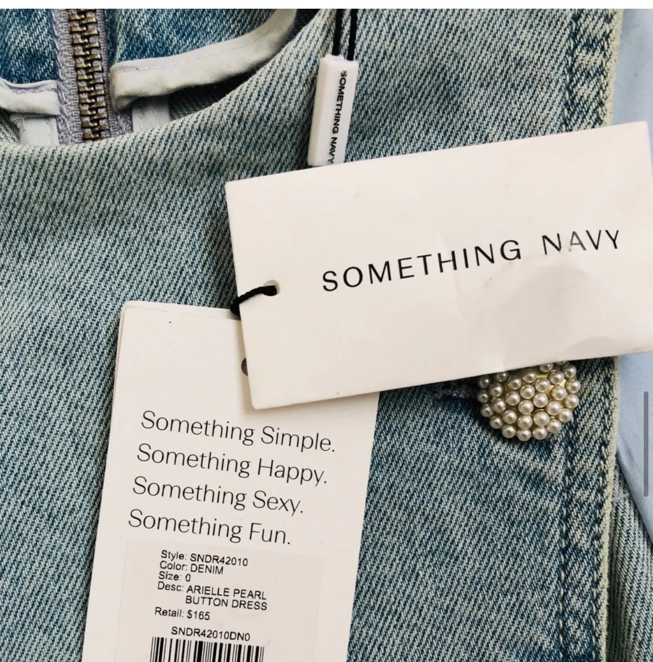 Something Navy Arielle Pearl Dress - Image 12