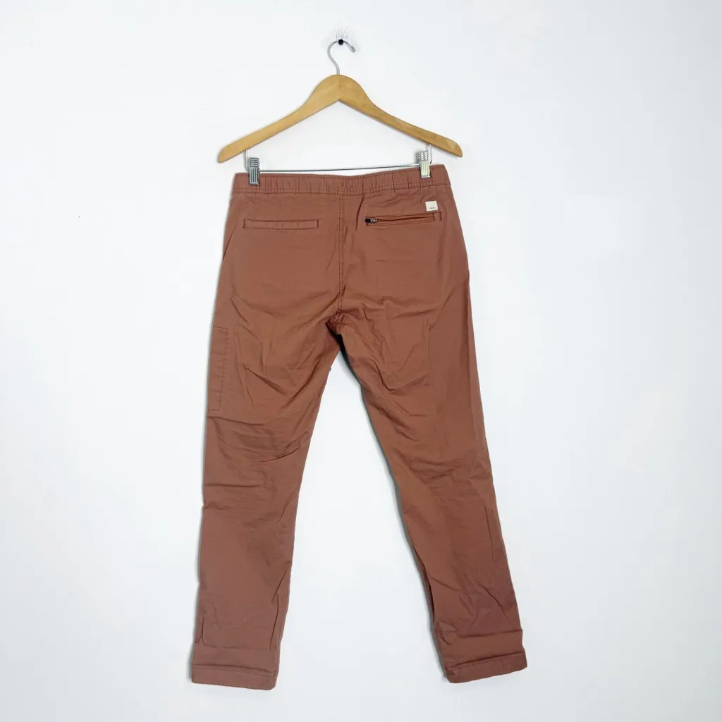 Vuori Ripstop Pants Copper Size Medium – Rust Brown - Image 2