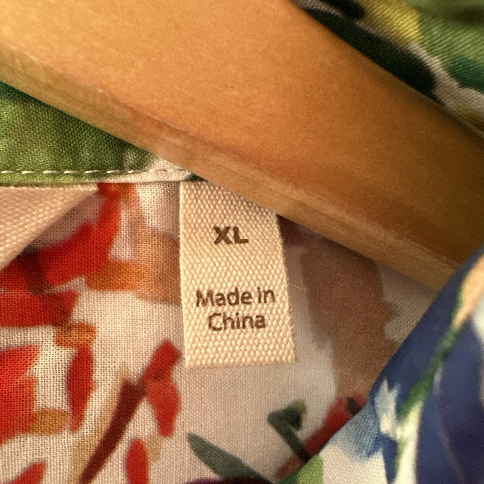 Soft Surroundings Womens XL Button Up Shirt Watercolor Abstract Floral Cotton - Image 7