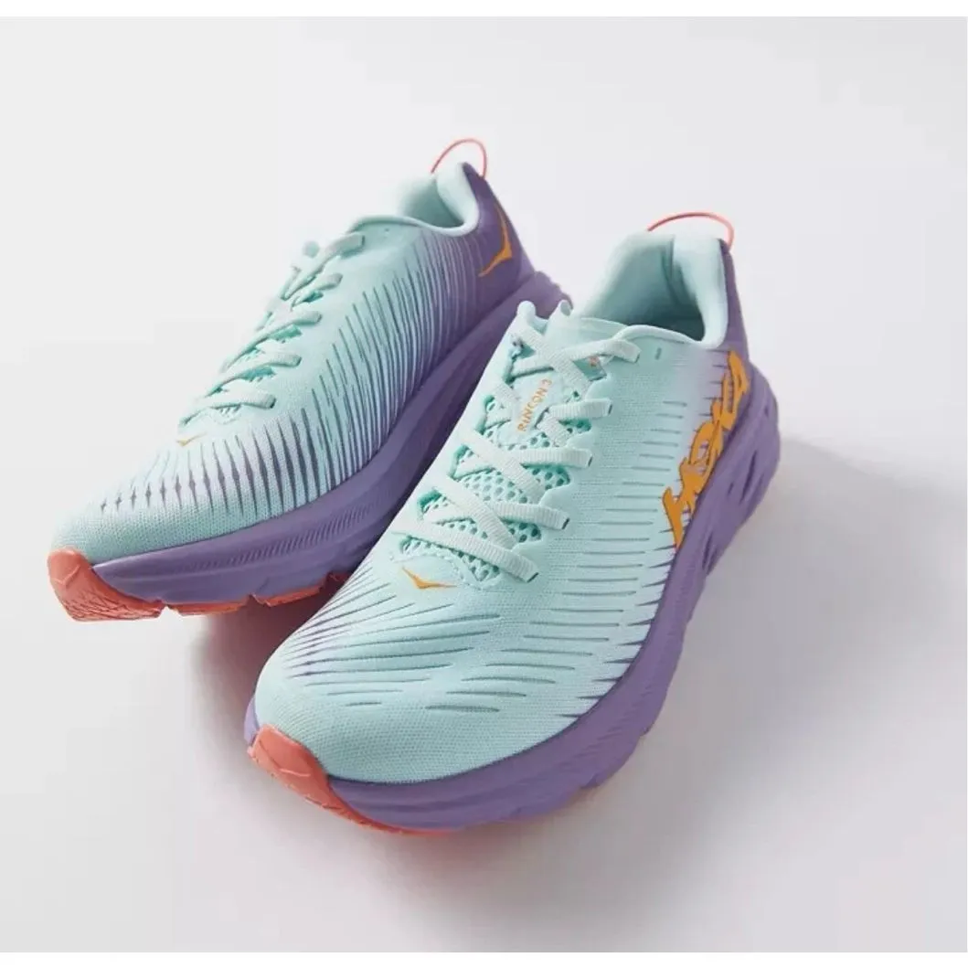 ✨Hoka Women's RINCON 3 Blue Glass Chalk Violet Running Walking Sz 7.5 Shoes✨ - Image 5