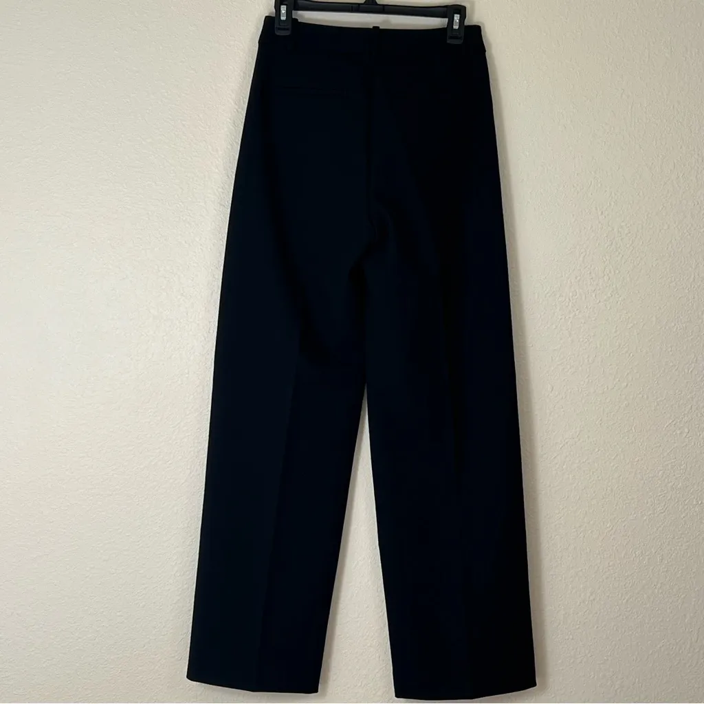 J. Crew Wide Leg Trouser in Four Season Stretch in Black Size 2 NWT - Image 5