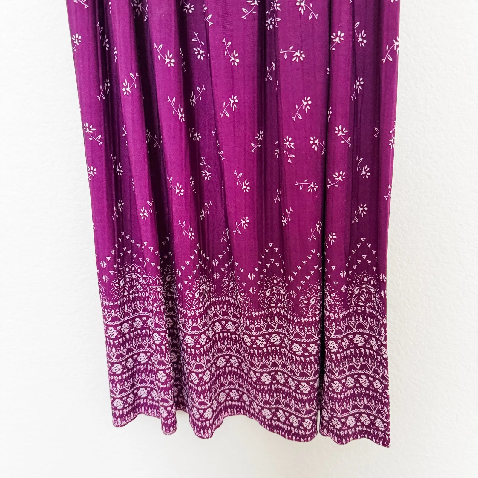 Jon & Anna Womens Maxi Skirt Size S Purple Belted‎ Boho Witchy Whimsigoth Fairy - Image 3