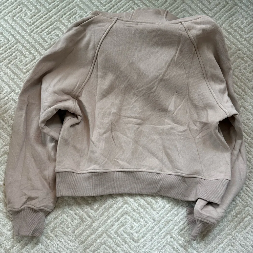 NWT Tan half zip hoodie Size M - Image 7