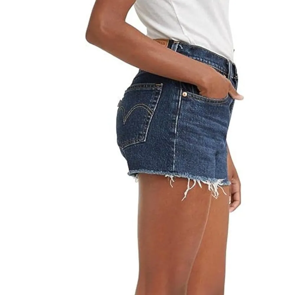 Levi’s 501 Blue Jean High Rise Denim Cut-off Shorts Salsa Shaker 29 - Image 2