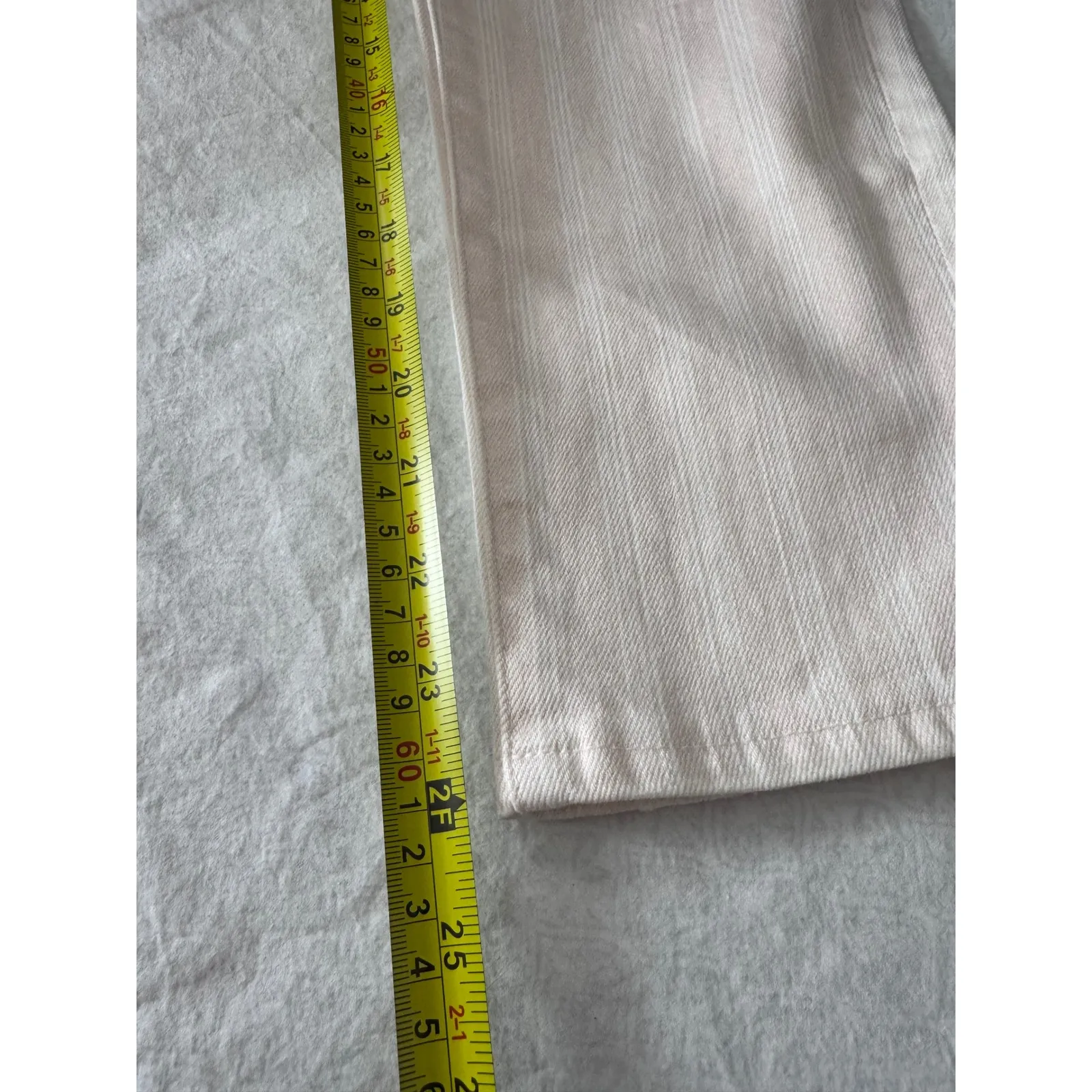 AG jeans Adriano Goldschmied The Prima Crop Jeans Pink Stripe‎ Mid Rise Size 27 - Image 10