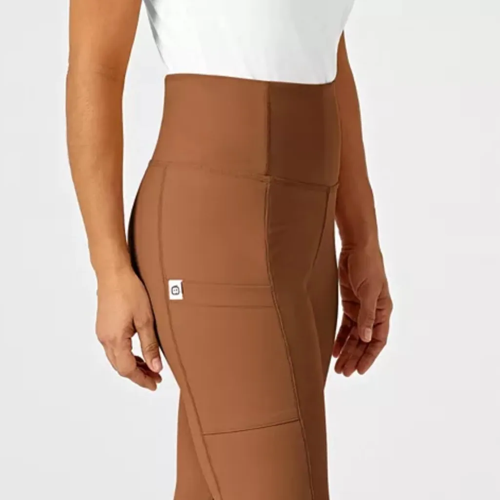 WonderWink Women's RENEW Straight Leg Yoga Scrub Pant Medium Chai - Image 2