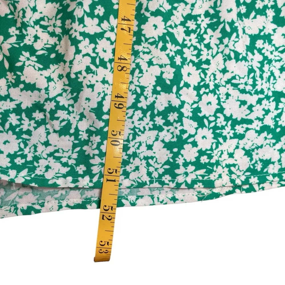 Luxology Green White Floral Dress XL Spring Easter St. Patrick’s Day Vacation - Image 11