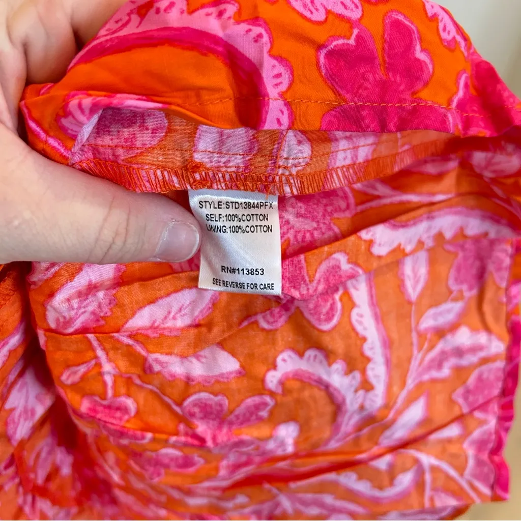 Sugarlips Rea Floral Stacie Button Down Mini Dress, 1X - Image 5