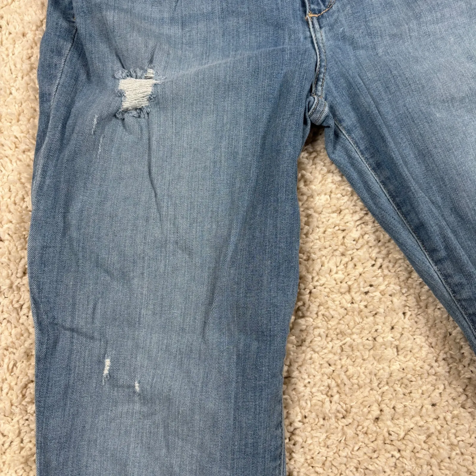 JOES JEANS Womens Blue Distressed Denim Straight Leg Jeans Size 28 - Image 5