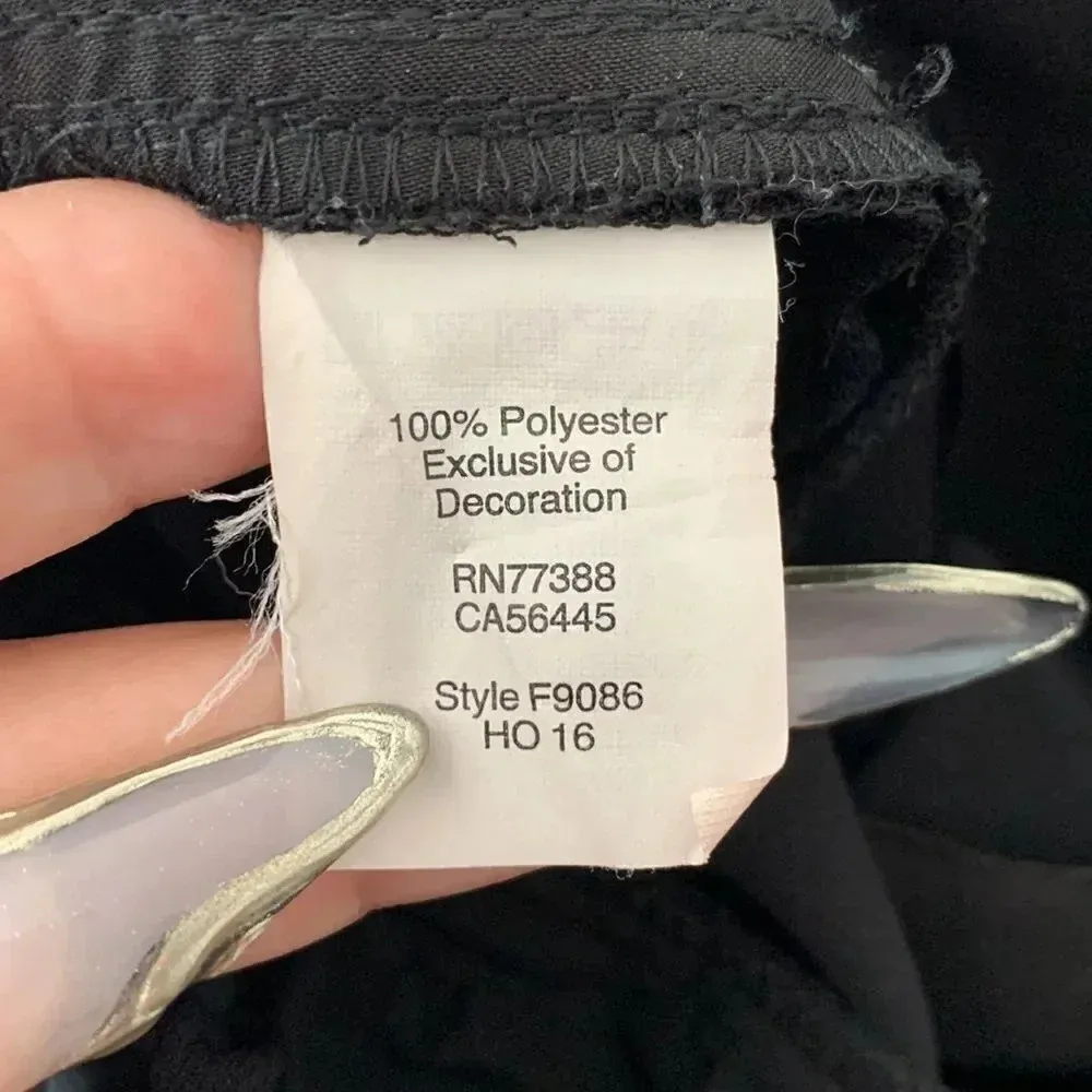 Madewell Embroidered Track Jogger Pull On Pants Black Size XS - Image 8