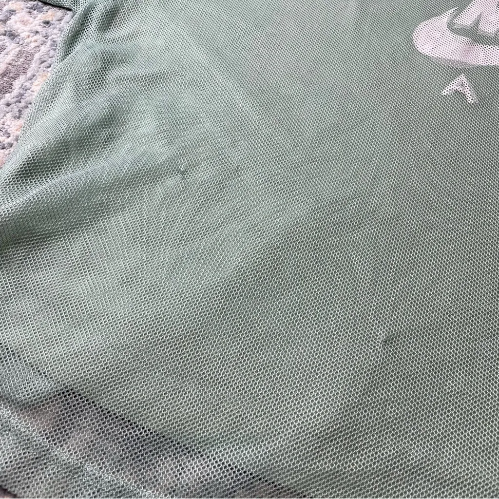 Nike Sage Green Mesh T-Shirt - Image 4