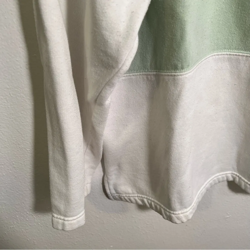 Vintage Lee Sport Sweatshirt White Green Embroidered Floral M - Image 5