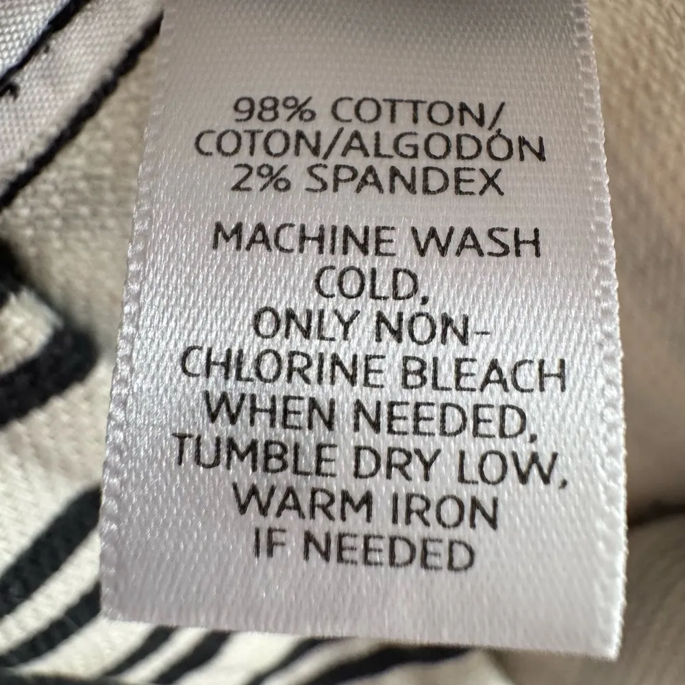 Ann Taylor LOFT Women’s Stripe Structured Cotton Pencil Skirt Size 10 - Image 9