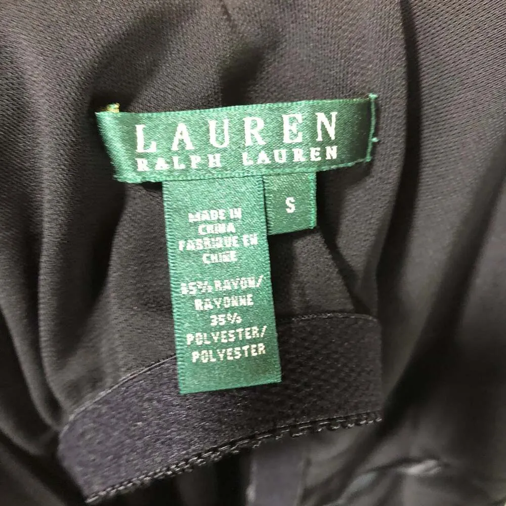 Lauren Ralph Lauren black sleeveless criss cross dress size small - Image 11