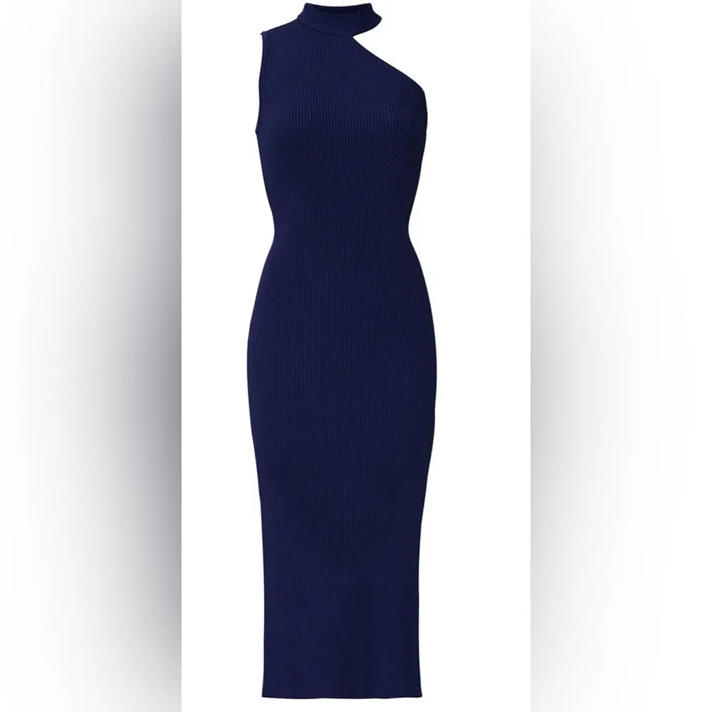 Manning Cartell Pop Sensations Knit Dress Navy Size L (US 8) $315 Blue Size L - Image 3