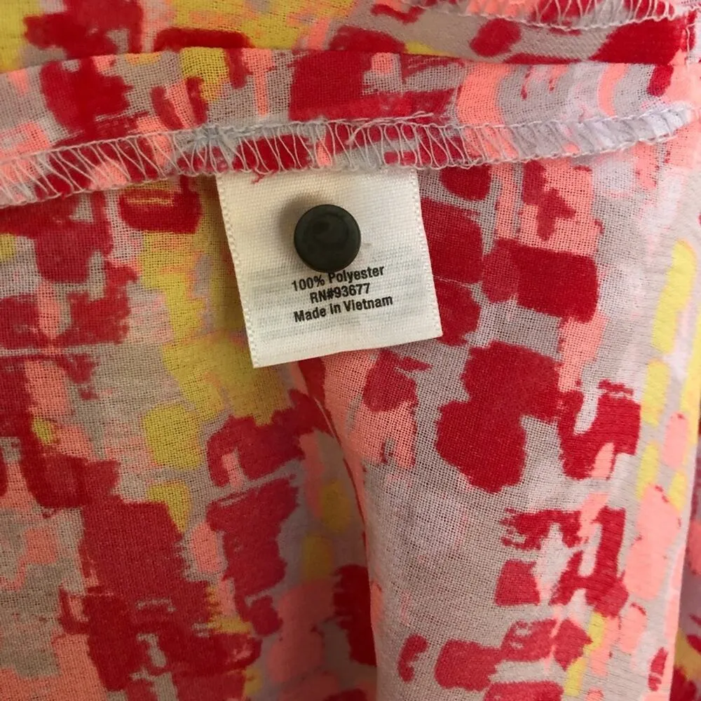 a.n.a. Floral Print Womens Sleeveless Blouse  Sz M - Image 7