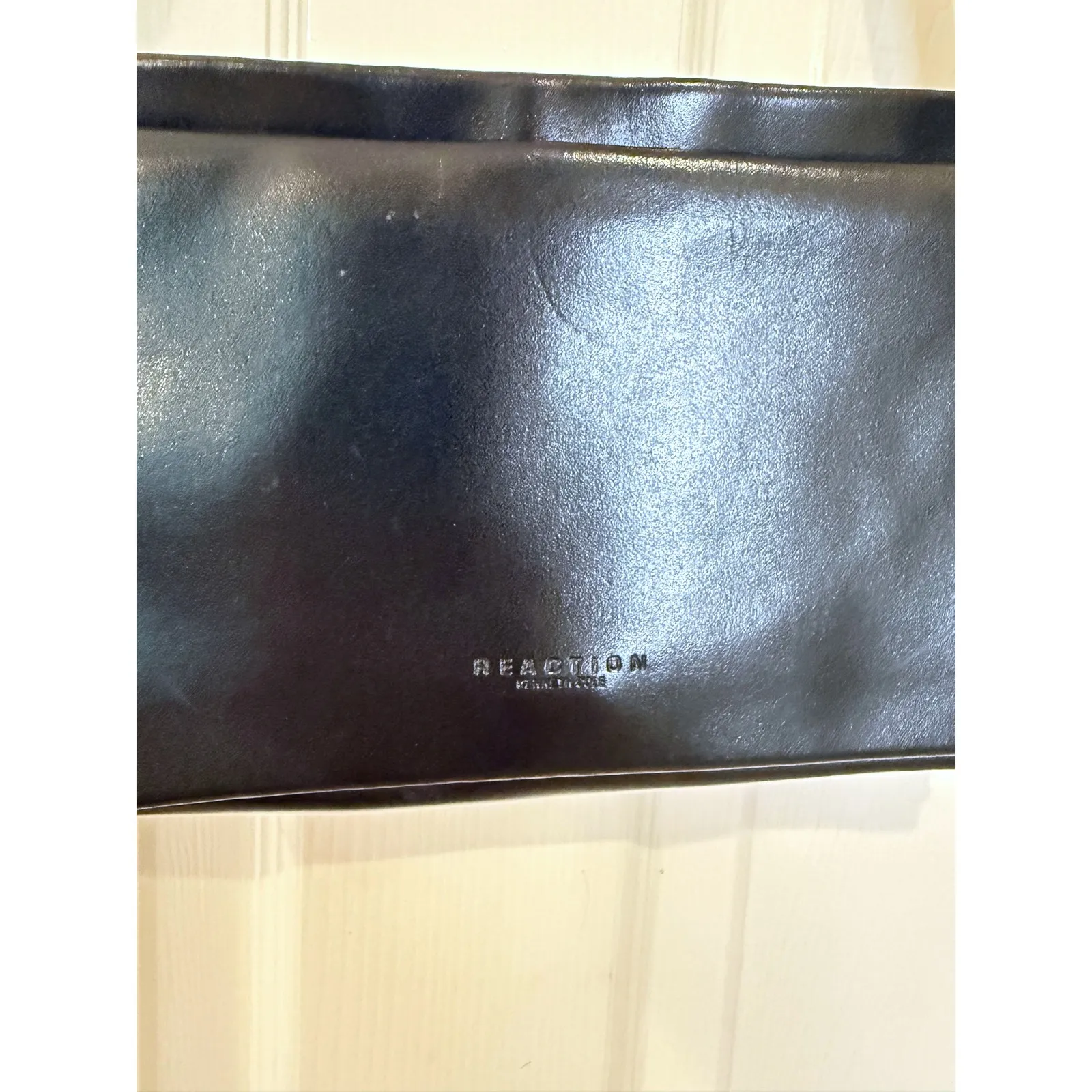 Reaction Kenneth Cole Black Shoulder Bag Purse Handbag Minimalist Chic - Image 2