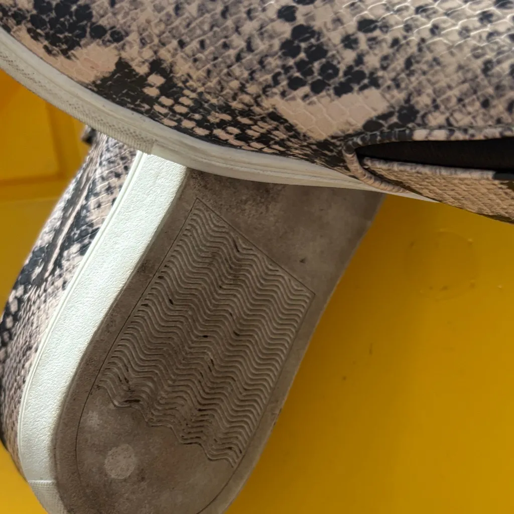 A New Day Black and White Snake Print Slip-Ons - Image 5