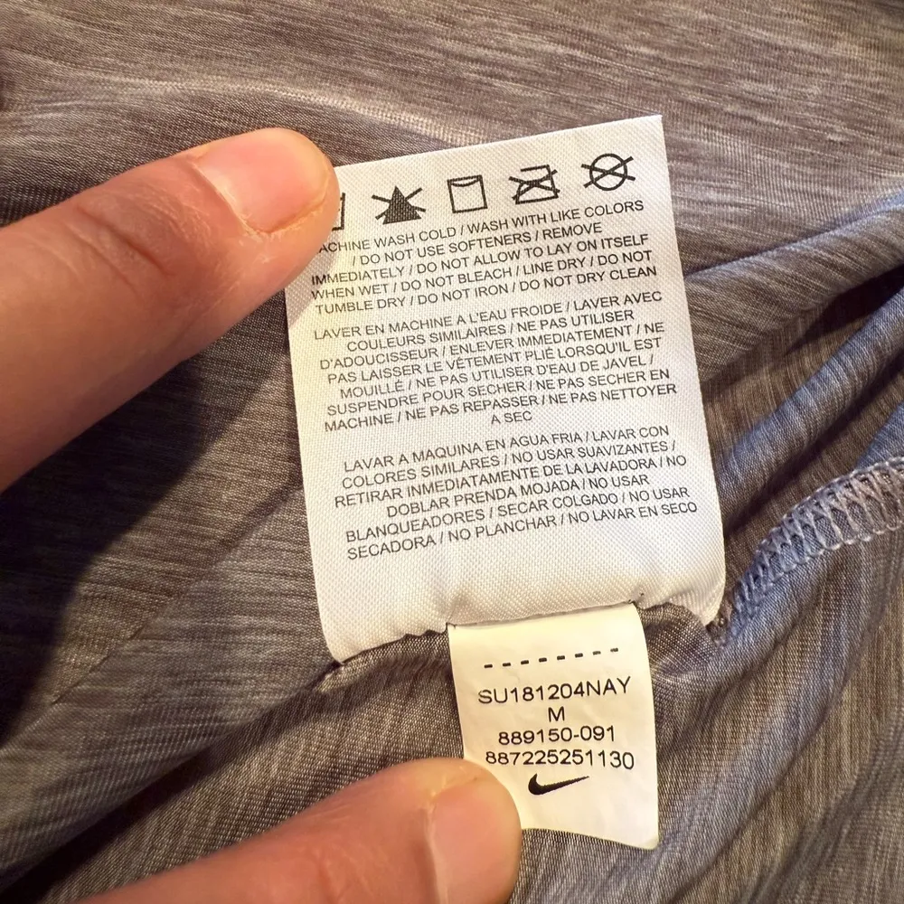 Nike Shirt Womens Medium Gray Tank Top Dri Fit Shred Loose Fit Activewear Gym - Image 10