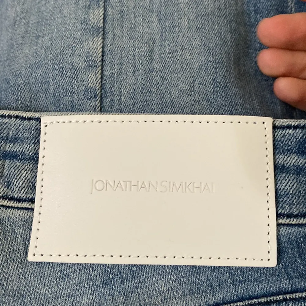Jonathan Simkhai Standard high waisted skinny jeans with front seam sz 25 - Image 11