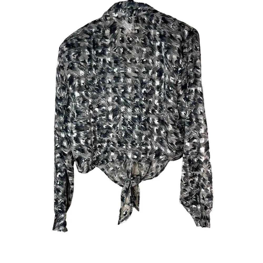 Vintage MGR Button Down Tie Long Sleeve shirt Size Large - Image 11