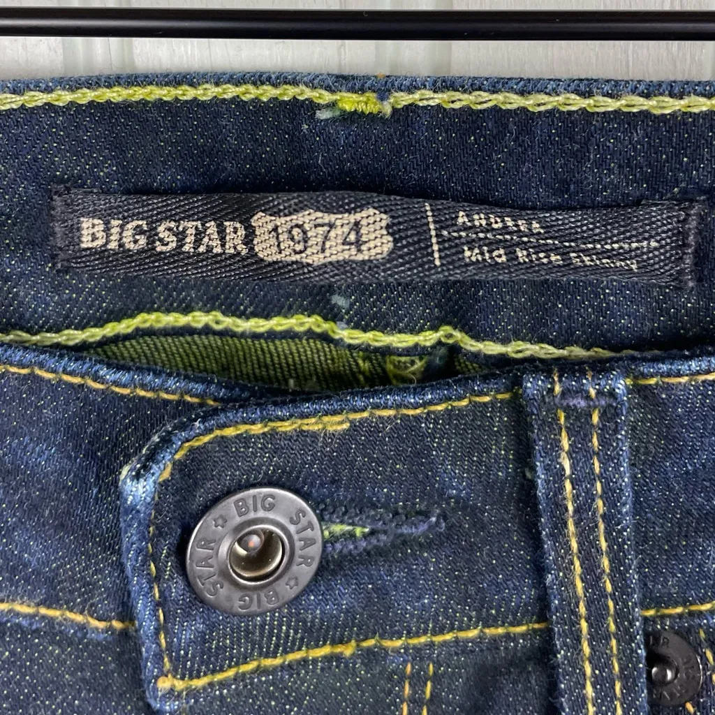 Big Star 1974 Andrea Mid-Rise Skinny Jeans Women's Size 26 Dark Wash Denim - Image 4