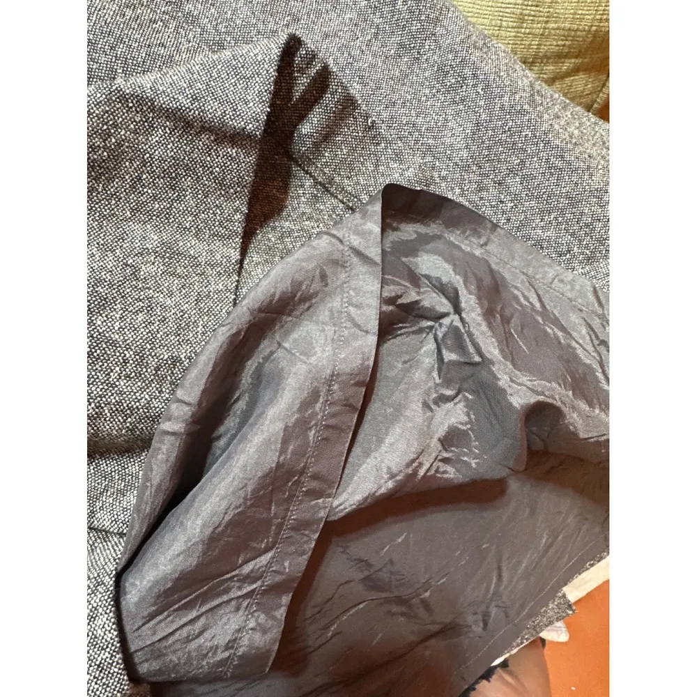 Ann Taylor LOFT Tweed Skirt A-Line Pleated Career Casual Brown Size 4 - Image 4